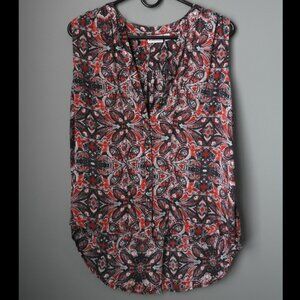 2/$13 Kim Rogers Colorful Flowy Sleeveless Vest - Size Large